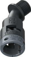 6BBF10G01 Racor BF de 45° sin bordes internos en poliamida IP66