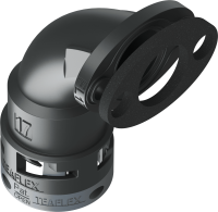 6BFL17-0001 Raccordo FL a 90° senza spigoli a flangia in poliammide IP66