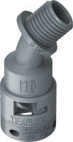 6GBF10G01-0002 Raccordo BF a 45° senza spigoli interni in poliammide IP66