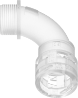 6PBN17P16 Raccordo BN a 90° senza spigoli interni in poliammide IP66
