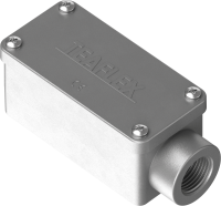 C101101-0001 1 via cassetta di derivazione a forma rettangolare in alluminio IP65