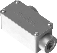 C2D09101-0001 2 vie destra cassetta di derivazione a forma rettangolare in alluminio IP65