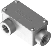 C2S010101-0001 2 vie sinistra cassetta di derivazione a forma rettangolare in alluminio IP65