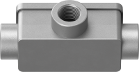 C305101 3 vie cassetta di derivazione a forma rettangolare in alluminio IP65
