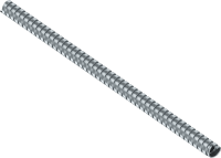 DAN010-0001 Guaina DAN flessibile in acciaio zincato a doppia aggraffatura IP40