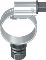 FAVT01-0002 Fascetta FAVT stringitubo in acciaio inox AISI 430 con vite di terra