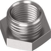RM160-0001 Riduzione R esagonale in ottone nichelato