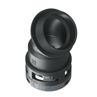 6BBF36M50 Racor BF de 45° sin bordes internos en poliamida IP66