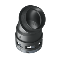 6BBF48G08 Racor BF de 45° sin bordes internos en poliamida IP66