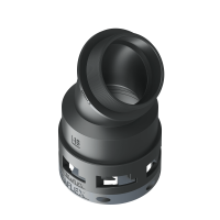 6BBF48M50 Racor BF de 45° sin bordes internos en poliamida IP66