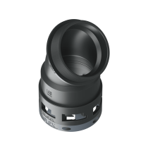 6BBF48M63 Racor BF de 45° sin bordes internos en poliamida IP66
