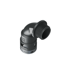 6BBN12G03 Raccordo BN a 90° senza spigoli interni in poliammide IP66