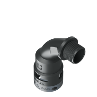 6BBN12P09 Raccordo BN a 90° senza spigoli interni in poliammide IP66