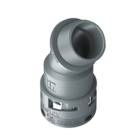 6GBF17P16 Raccordo BF a 45° senza spigoli interni in poliammide IP66