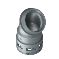 6GBF48M63 Raccordo BF a 45° senza spigoli interni in poliammide IP66