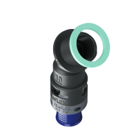 8BBF10G02 Raccordo a 45° senza spigoli interni in poliammide IP68/IP69K