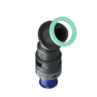 8BBF10M16 Raccordo a 45° senza spigoli interni in poliammide IP68/IP69K