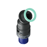 8BBF12G02 Raccordo a 45° senza spigoli interni in poliammide IP68/IP69K