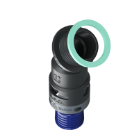 8BBF12G03 Raccordo a 45° senza spigoli interni in poliammide IP68/IP69K