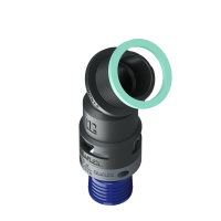 8BBF12M20 Raccordo a 45° senza spigoli interni in poliammide IP68/IP69K