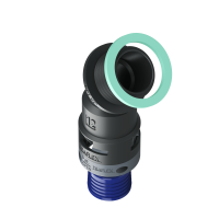8BBF12N03 Raccordo a 45° senza spigoli interni in poliammide IP68/IP69K