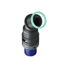 8BBF12P11 Raccordo a 45° senza spigoli interni in poliammide IP68/IP69K
