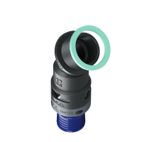8BBF12P13 Raccordo a 45° senza spigoli interni in poliammide IP68/IP69K