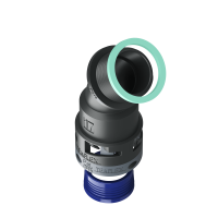 8BBF17P16 Raccordo a 45° senza spigoli interni in poliammide IP68/IP69K
