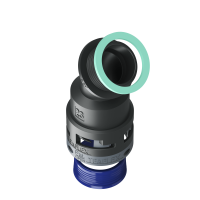 8BBF23G04 Raccordo a 45° senza spigoli interni in poliammide IP68/IP69K