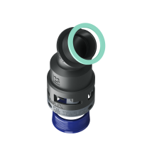 8BBF23M25 Raccordo a 45° senza spigoli interni in poliammide IP68/IP69K
