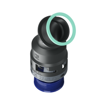 8BBF29M32 Raccordo a 45° senza spigoli interni in poliammide IP68/IP69K