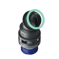 8BBF36M40 Raccordo a 45° senza spigoli interni in poliammide IP68/IP69K