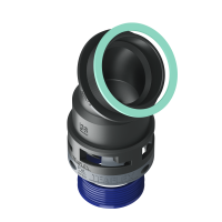 8BBF36M50 Raccordo a 45° senza spigoli interni in poliammide IP68/IP69K