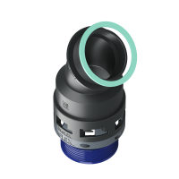 8BBF48M50 Raccordo a 45° senza spigoli interni in poliammide IP68/IP69K