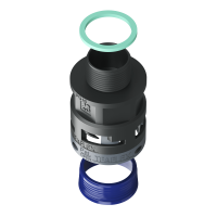 8BSM23P16 Raccordo SM diritto filetto maschio in poliammide IP68/IP69K