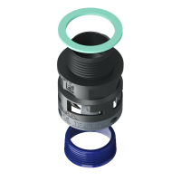 8BSM29N05 Raccordo SM diritto filetto maschio in poliammide IP68/IP69K