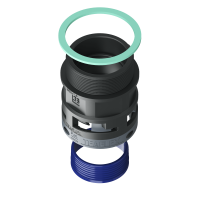 8BSM36M50 Raccordo SM diritto filetto maschio in poliammide IP68/IP69K