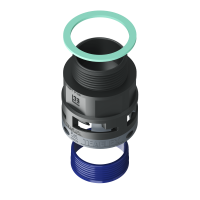 8BSM36N06 Raccordo SM diritto filetto maschio in poliammide IP68/IP69K