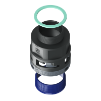 8BSM36P29 Raccordo SM diritto filetto maschio in poliammide IP68/IP69K