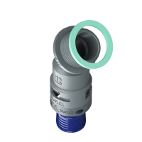 8GBF12G03 Raccordo a 45° senza spigoli interni in poliammide IP68/IP69K