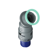 8GBF12M20 Raccordo a 45° senza spigoli interni in poliammide IP68/IP69K