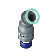 8GBF17N03 Raccordo a 45° senza spigoli interni in poliammide IP68/IP69K