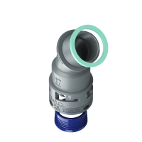 8GBF17P16 Raccordo a 45° senza spigoli interni in poliammide IP68/IP69K