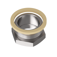 AD005 Adattatore AD con guarnizione in ottone nichelato