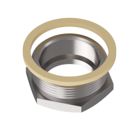 AD007 Adattatore AD con guarnizione in ottone nichelato
