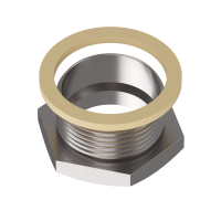 AD25M Adattatore AD con guarnizione in ottone nichelato