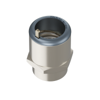 ARF20M Raccordo AR ad innesto rapido filetto femmina in ottone nichelato IP67