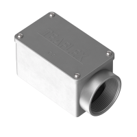 C101402 1 via cassetta di derivazione a forma rettangolare in alluminio IP65