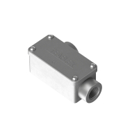 C2D09101 2 ways to the right cast aluminium rectangular connecting box IP65
