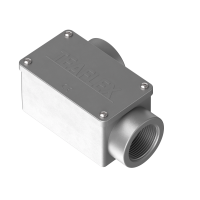 C2D09301 2 ways to the right cast aluminium rectangular connecting box IP65